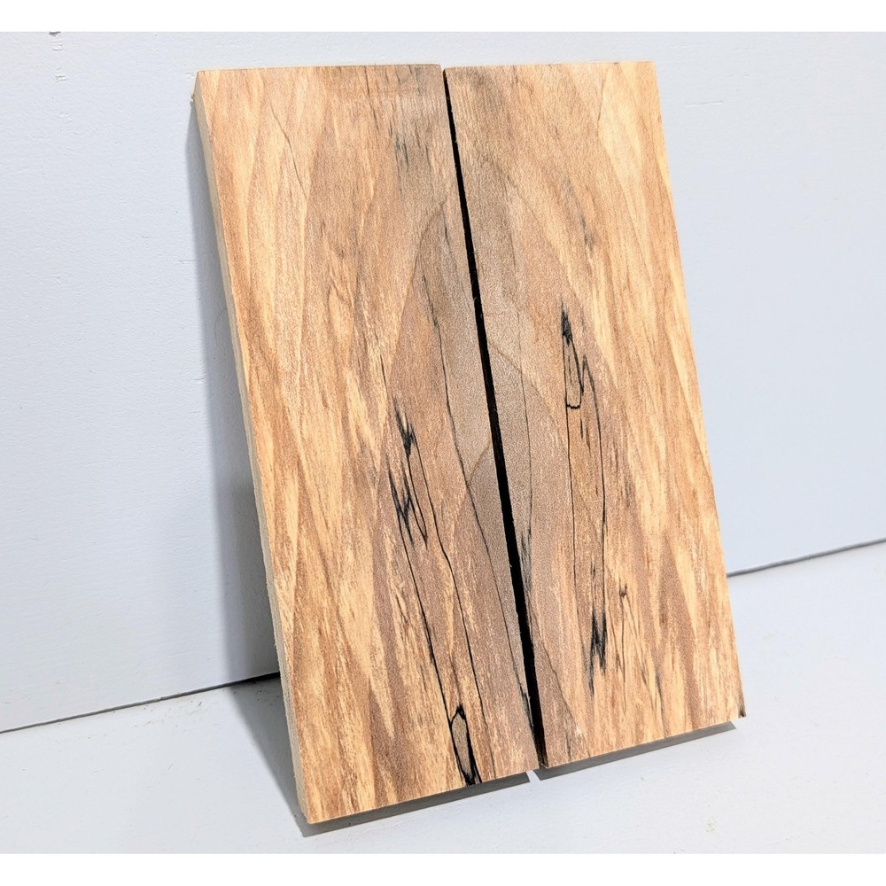 Knife Scales Ambrosia Spalted Maple | 6" x‎ 2" x 1/2".